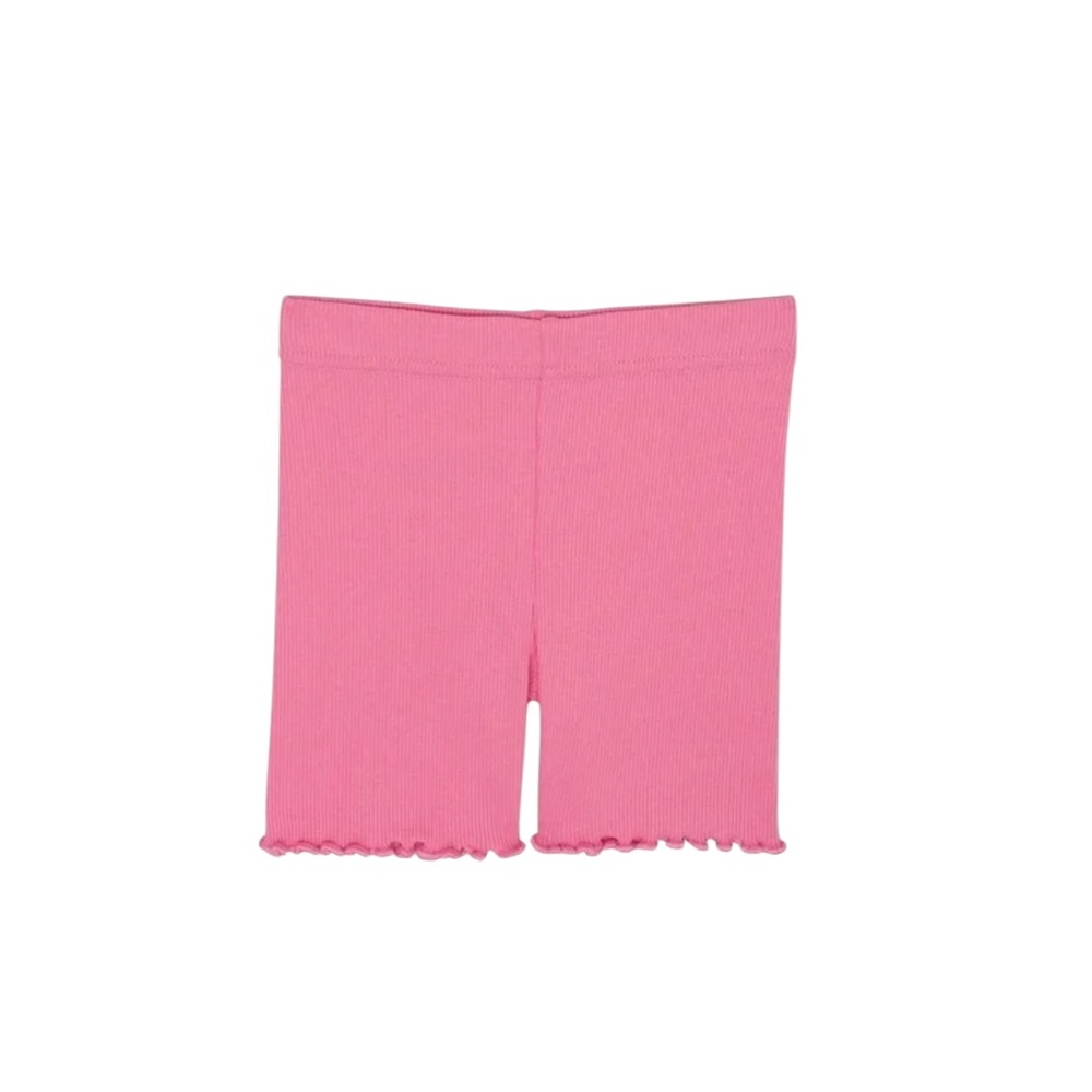 Garanimals Pink Ribbed Lettuce Edge Biker Shorts